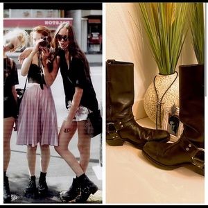 Western/biker boots.  Leather size 6